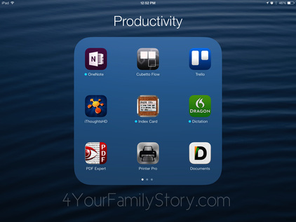 39 Productivity Apps for #Genealogy via 4YourFamilyStory.com