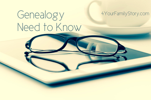 9 #Genealogy Things You Need to Know Today, 14 July 2014, via 4YourFamilyStory.com. #needtoknow #familytree