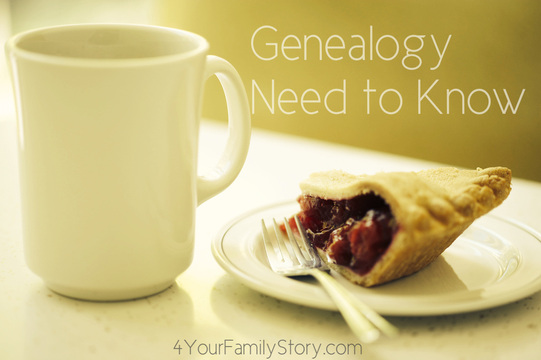 9 #Genealogy Things You Need to Know Today, Friday, 6 June 2014, via 4YourFamilyStory.com. #needtoknow #familytree