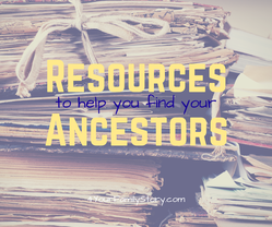 Resources to help you find your ancestors via 4YourFamilyStory.com. #genealogy #resources #tips