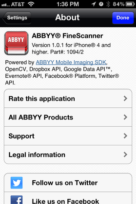 Review of the ABBYY FineScanner iPhone App