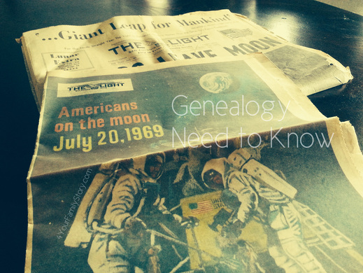 7 #Genealogy Things You Need to Know Today, Sunday, 20 Jul 2014, via 4YourFamilyStory.com. #needtoknow #familytree